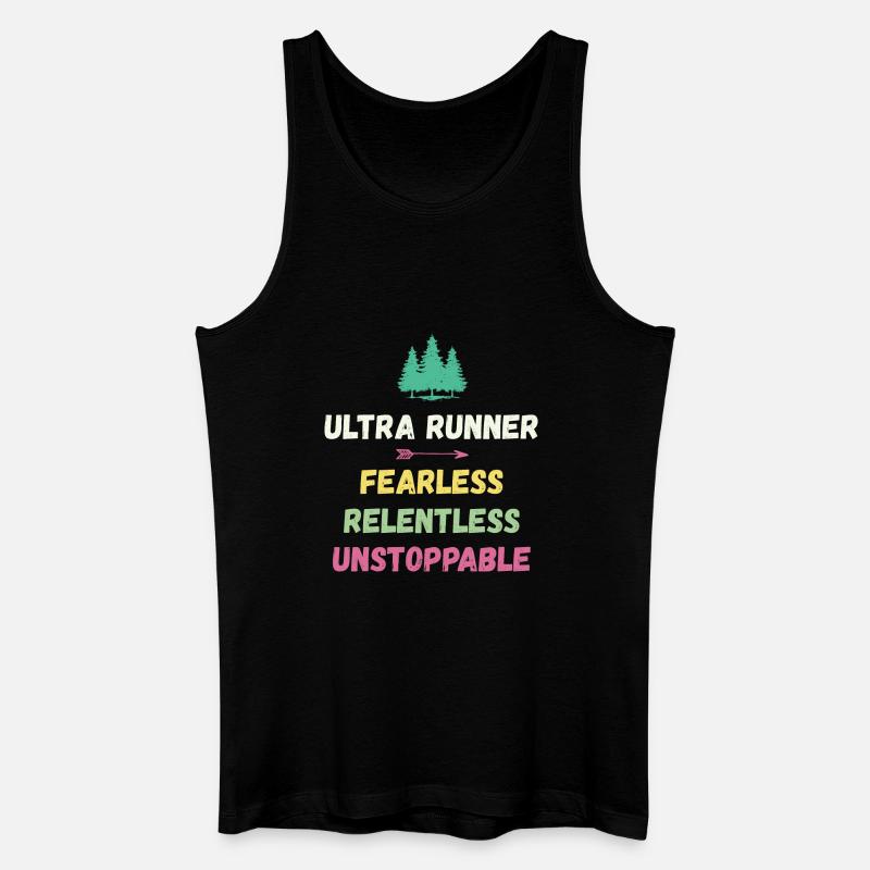 Ultra Runner - Intrépide. Implacable. Imparable. - Débardeur bio Homme - noir
