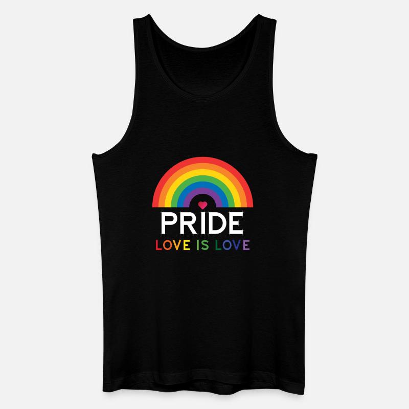 Stolz - Liebe ist Liebe. - Männer Bio Tank Top - Schwarz