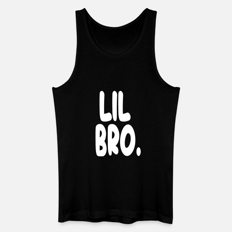 Lil Bro Statement-T-Shirt - Männer Bio Tank Top - Schwarz