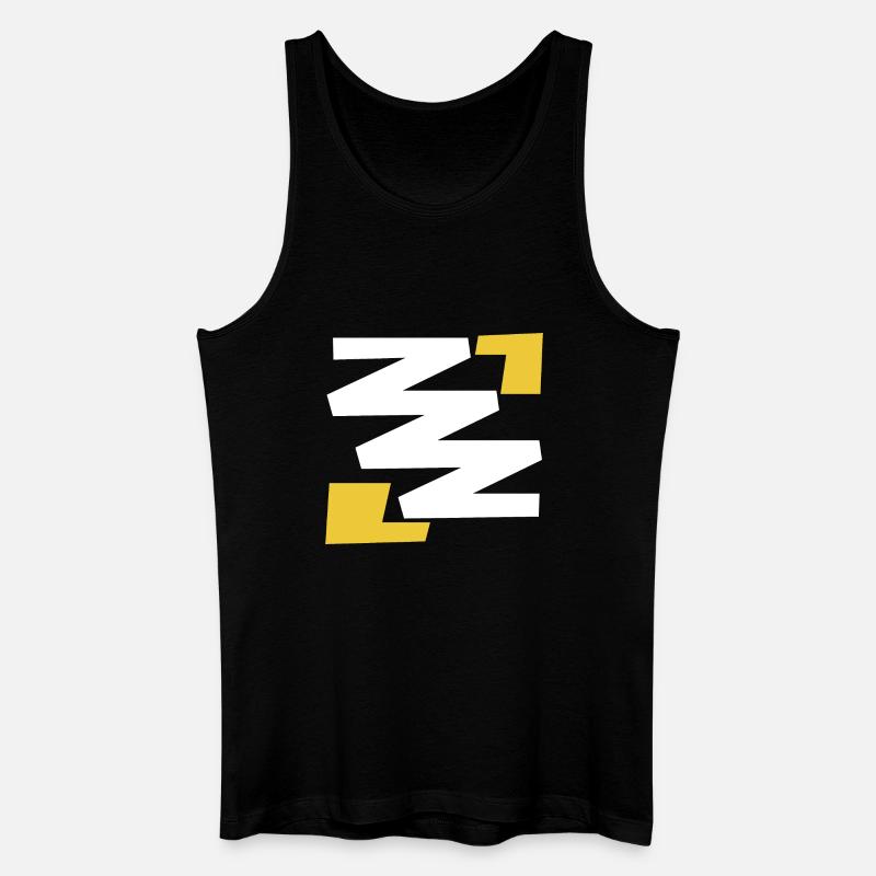 Einfaches digitales Kunstemblem mit Z - Männer Bio Tank Top - Schwarz