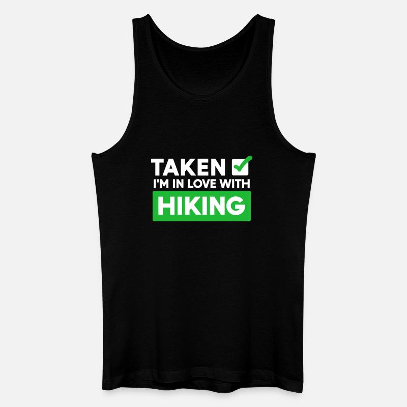 Wanderer Statement Wanderung Wandern Bergwandern - Männer Bio Tank Top - Schwarz
