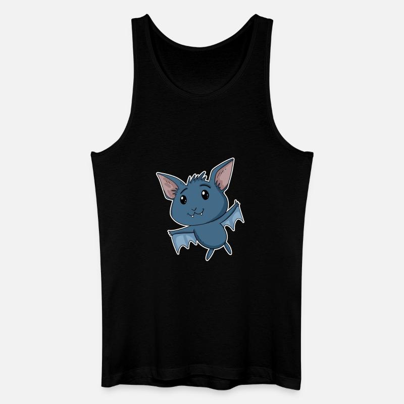 Fledermaus - Männer Bio Tank Top - Schwarz