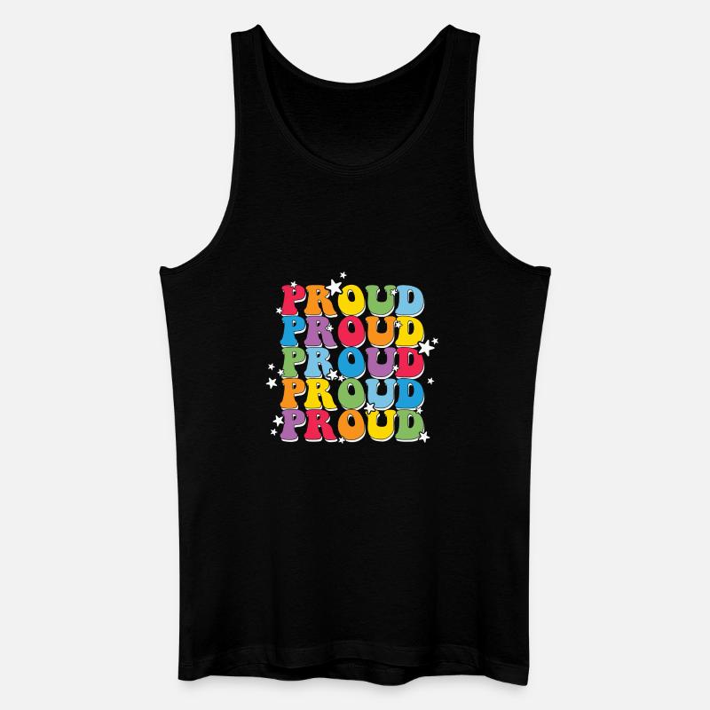 LGBT, Regenbogen, Pride-Monat - Männer Bio Tank Top - Schwarz