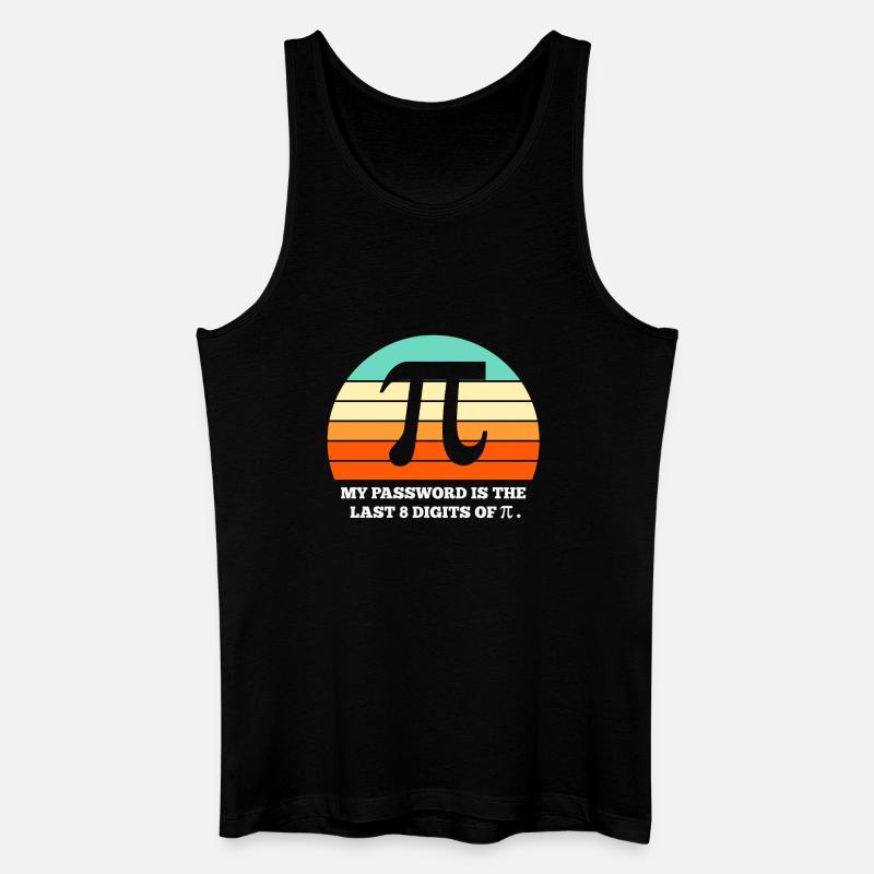 Pi, Mathematik, Mathematik - Männer Bio Tank Top - Schwarz