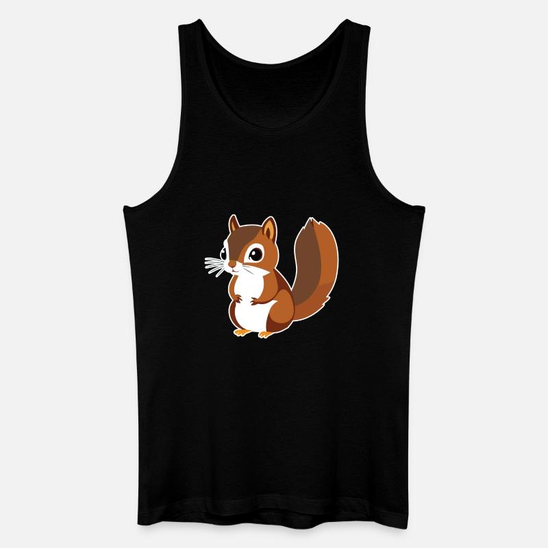 Eichhörnchen - Männer Bio Tank Top - Schwarz