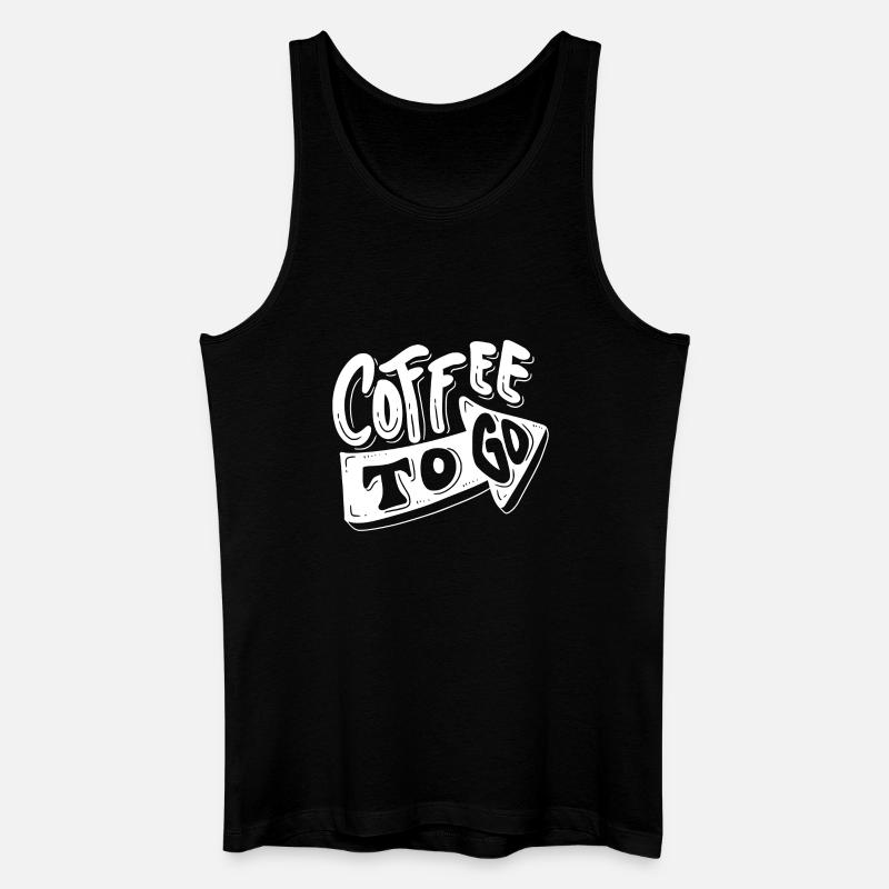 Kaffee, Ich mag Kaffee, Kaffeepause - Männer Bio Tank Top - Schwarz