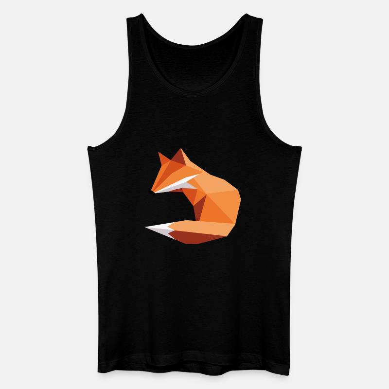 fuchs ORGAMI style - Männer Bio Tank Top - Schwarz
