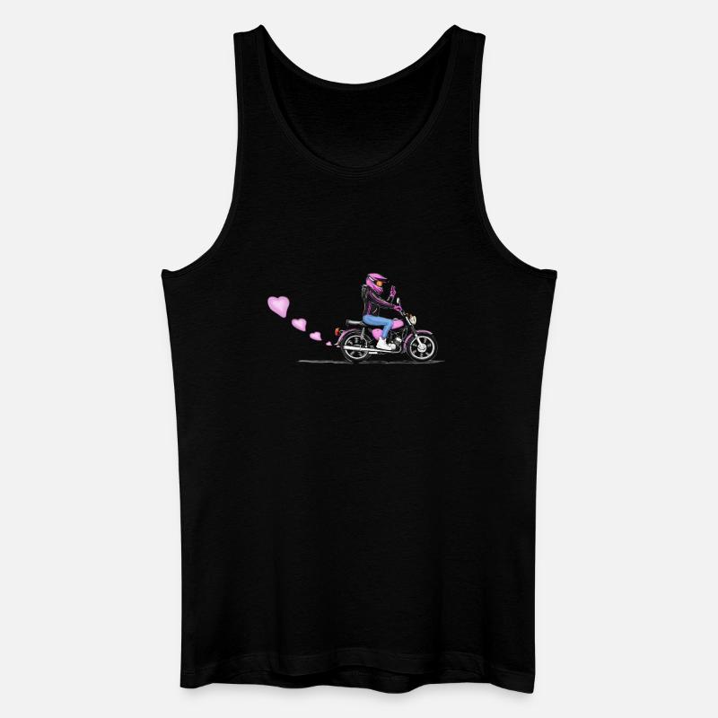 Simson Girl - Männer Bio Tank Top - Schwarz