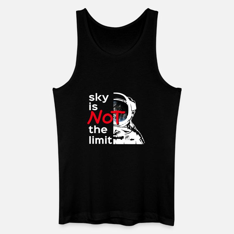 sky is Not the limit white - Männer Bio Tank Top - Schwarz