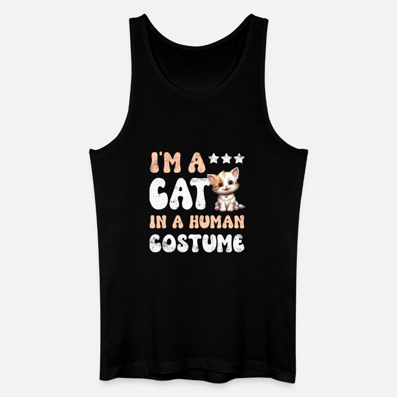 Katze Katzen - Männer Bio Tank Top - Schwarz