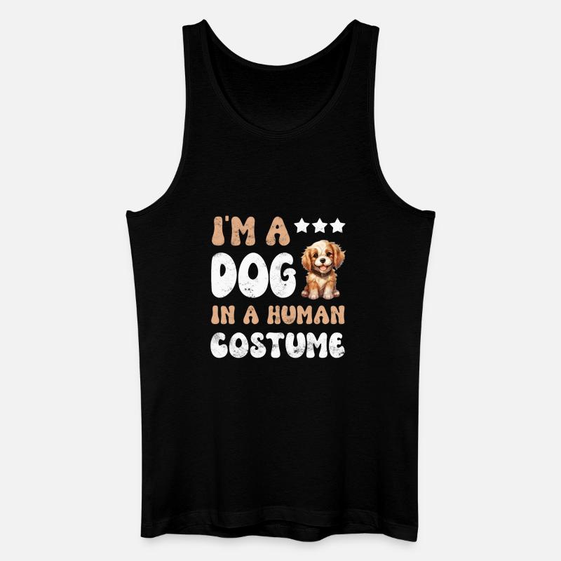 Hund Hunde - Männer Bio Tank Top - Schwarz
