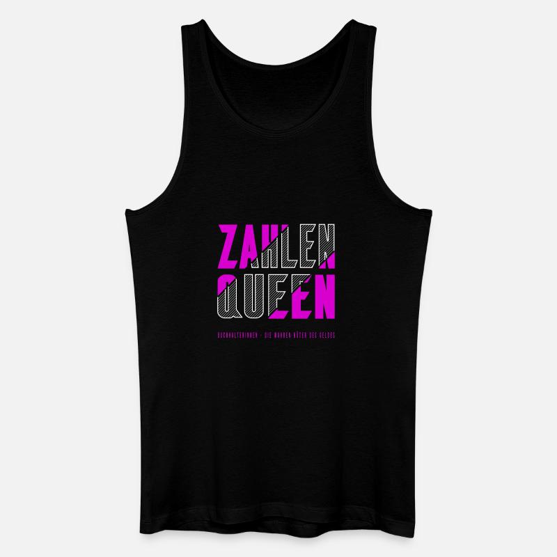 Zahlen Queen - Männer Bio Tank Top - Schwarz