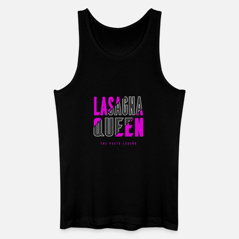 Lasagnen Königin - Männer Bio Tank Top - Schwarz