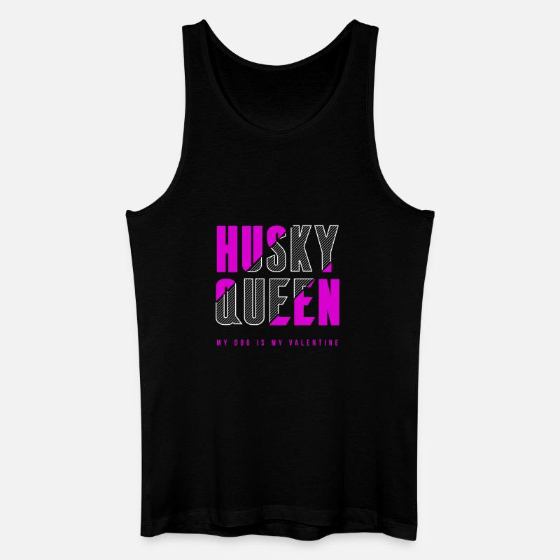 Husky Königin - Männer Bio Tank Top - Schwarz