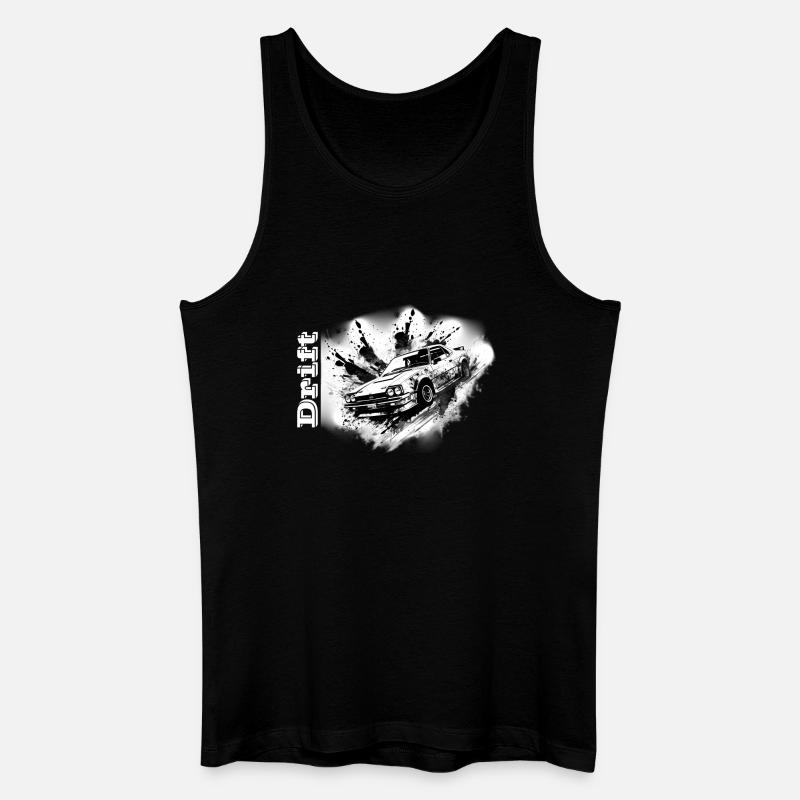 Drifter weiß - Männer Bio Tank Top - Schwarz
