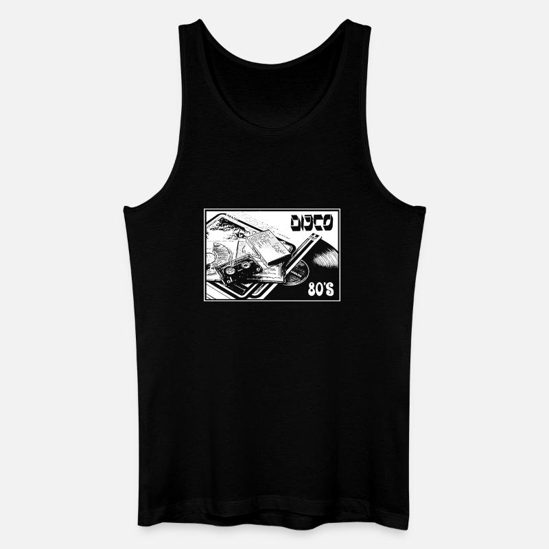 DISKOTHEK - Männer Bio Tank Top - Schwarz