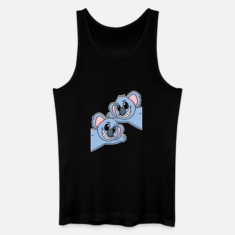 Koala Koalas - Männer Bio Tank Top - Schwarz