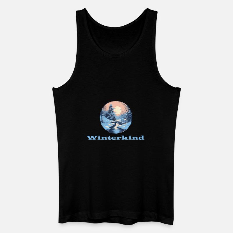 Winterkind - Männer Bio Tank Top - Schwarz