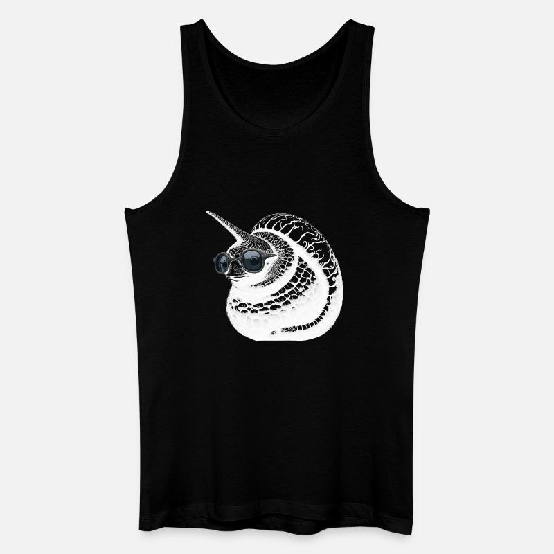 Coole EinhornSchnecke - Männer Bio Tank Top - Schwarz