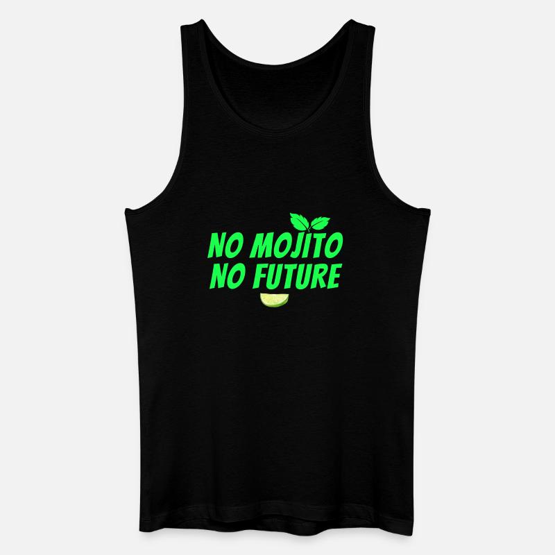 Mojito, Cocktail, Mojito-Fächer, Rum - Männer Bio Tank Top - Schwarz