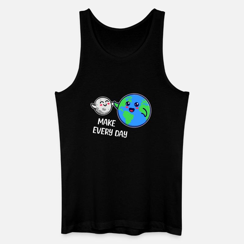 Mutter Erde Statement Umweltfreundlich Umwelt - Männer Bio Tank Top - Schwarz