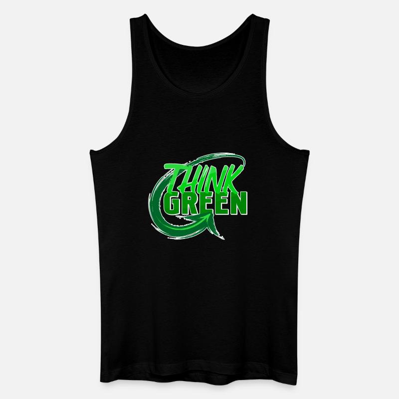 Umwelt Umweltschützer Statement Erde Mutter Natur - Männer Bio Tank Top - Schwarz