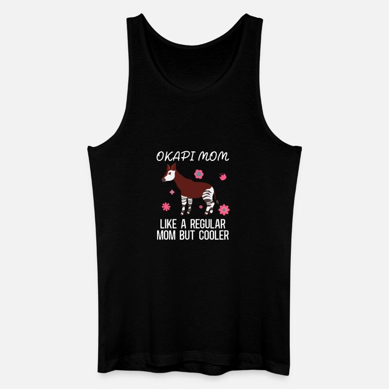 Okapi Wildnis Abenteuer - Männer Bio Tank Top - Schwarz