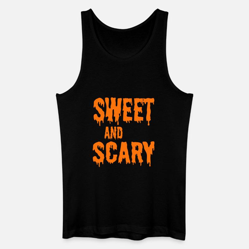 Süß und gruselig - Männer Bio Tank Top - Schwarz