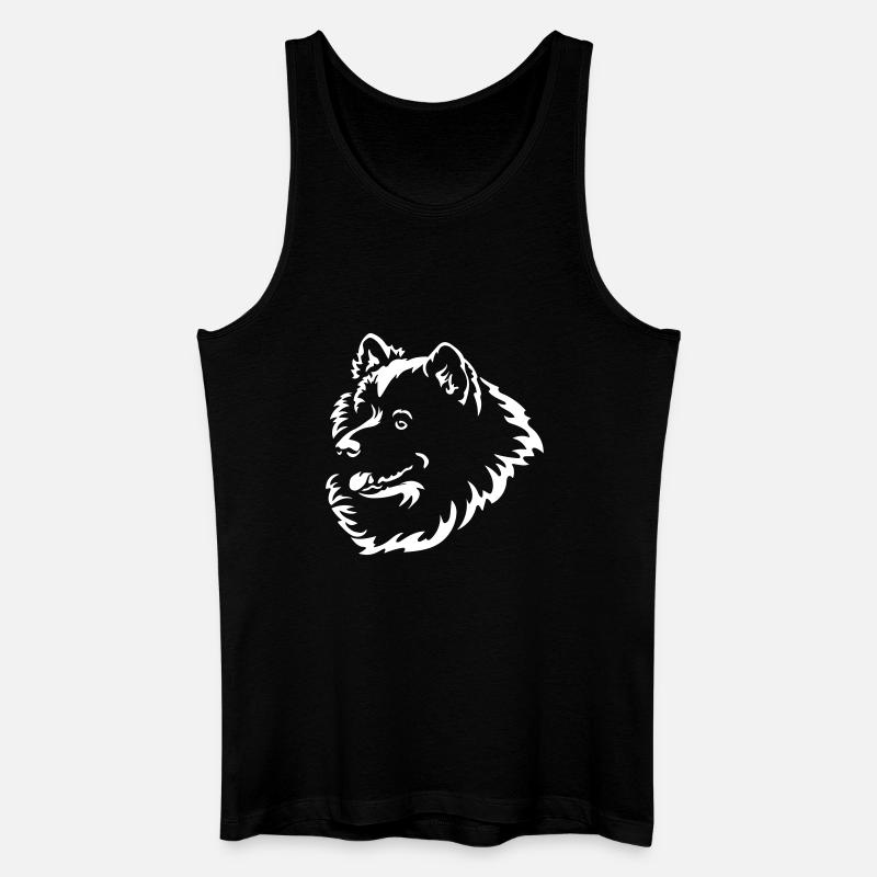 Samoyed Head "Black Edition" - Men’s Organic Tank Top - black