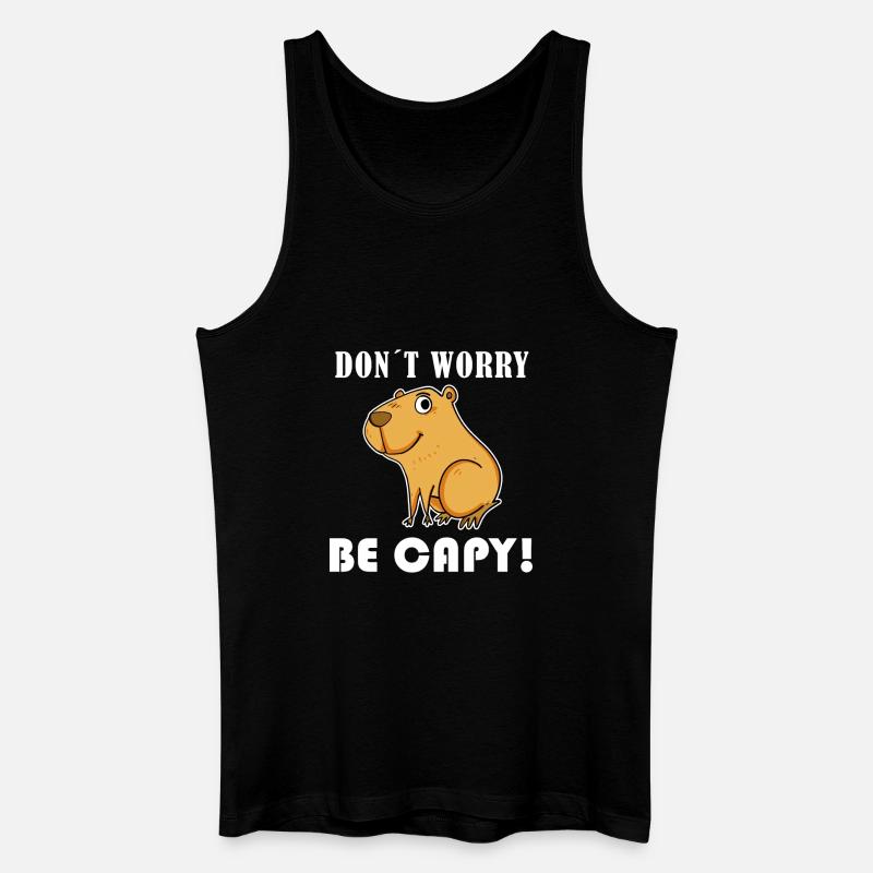 Capybara Wasserschwein Capybaras - Männer Bio Tank Top - Schwarz