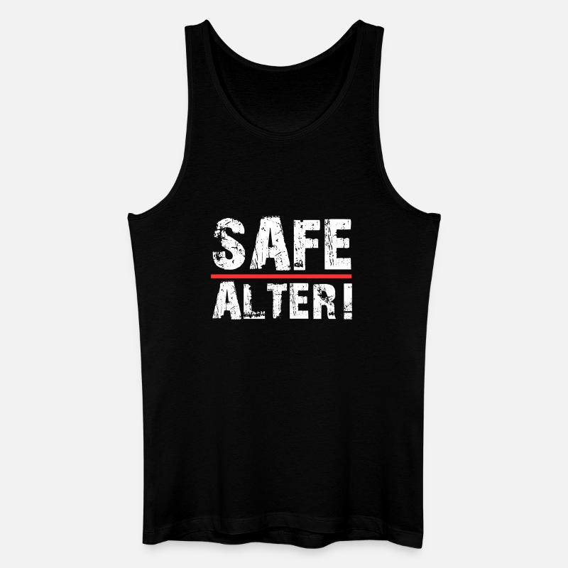 Safe Alter  - Männer Bio Tank Top - Schwarz