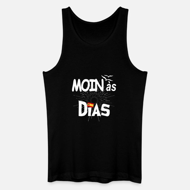 MOINas Dias - Männer Bio Tank Top - Schwarz