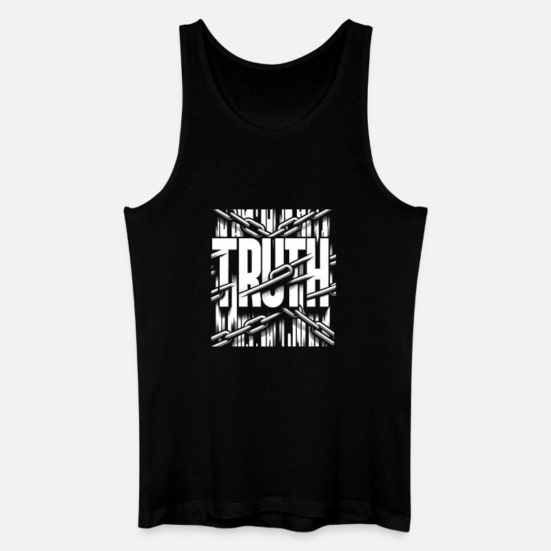 Truth - Männer Bio Tank Top - Schwarz