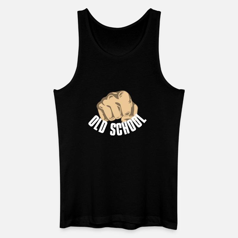 Oldschool Faust - Männer Bio Tank Top - Schwarz