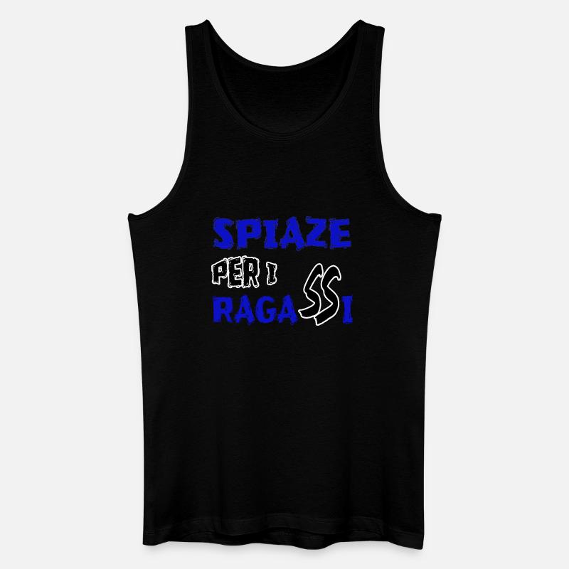 tshirt simpatica tormentone inzaghi spiaze ragassi - Canotta ecologica da uomo - nero