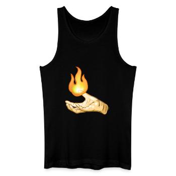 Flame - Men’s Organic Tank Top - black - Front
