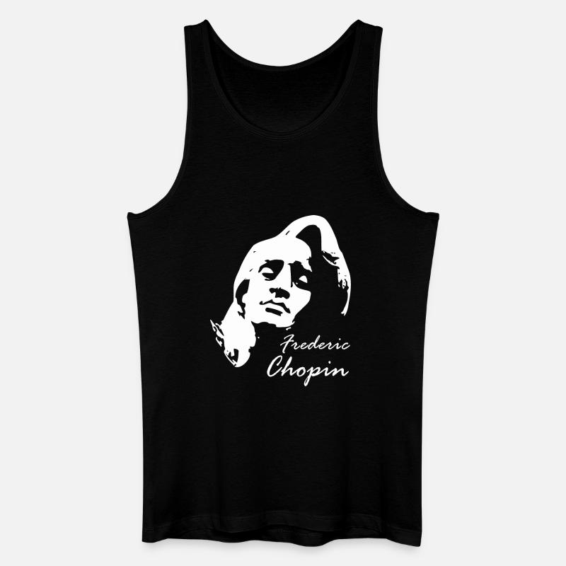 Chopin Frederic - Männer Bio Tank Top - Schwarz