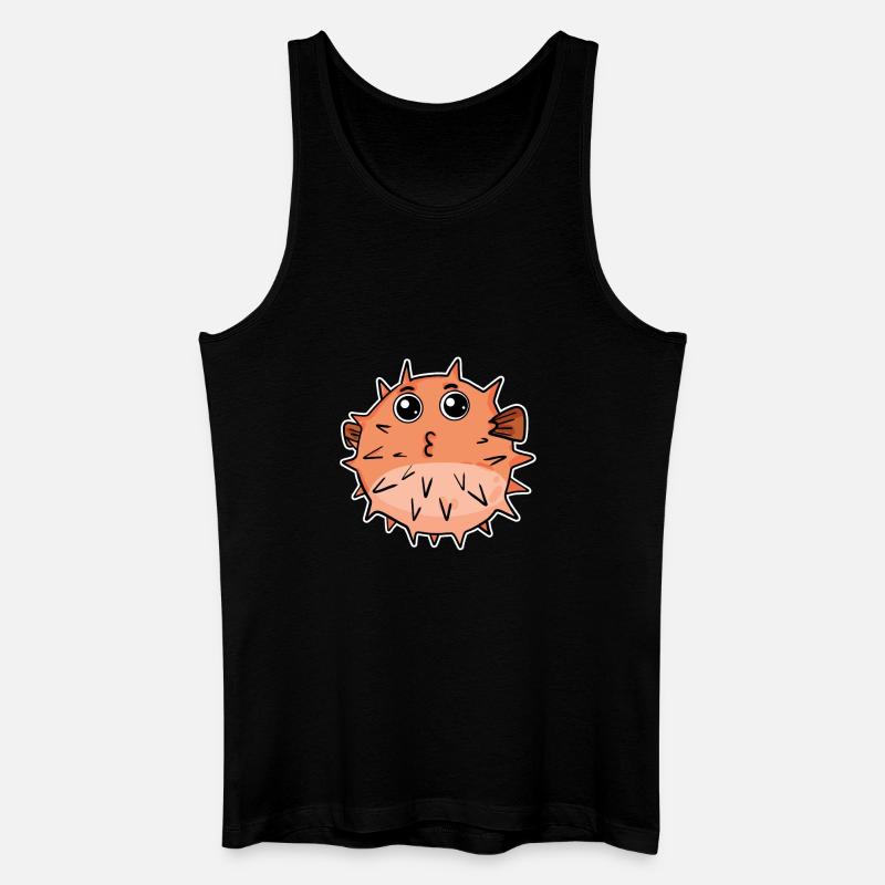 Poisson-globe - Débardeur bio Homme - noir