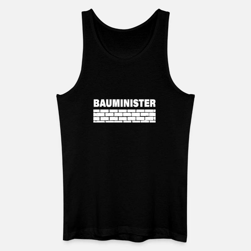 BAUMINISTER - Männer Bio Tank Top - Schwarz