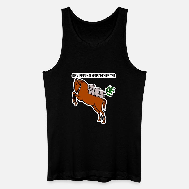 Eukalyptische Reiter - Männer Bio Tank Top - Schwarz