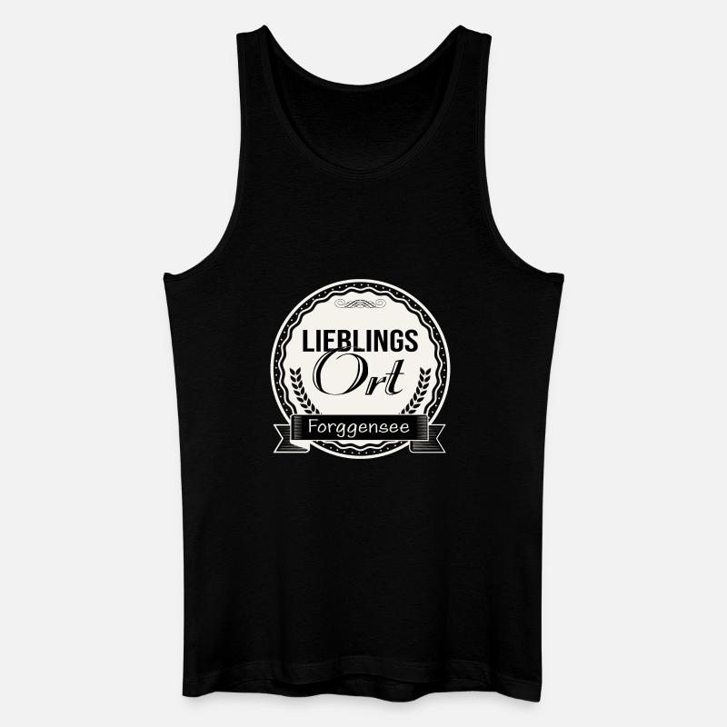 Lieblingsort Forggensee - Männer Bio Tank Top - Schwarz
