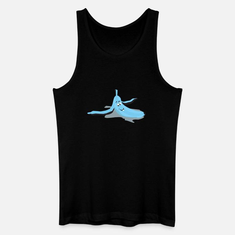 Augerutschte Banane - Männer Bio Tank Top - Schwarz