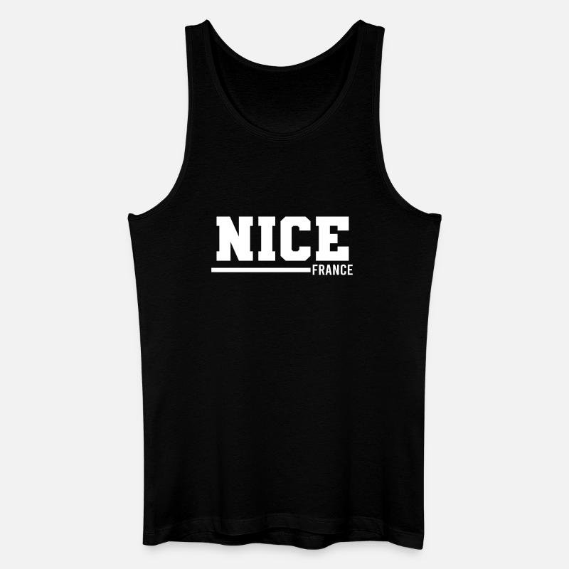 Nizza | Frankreich - Männer Bio Tank Top - Schwarz