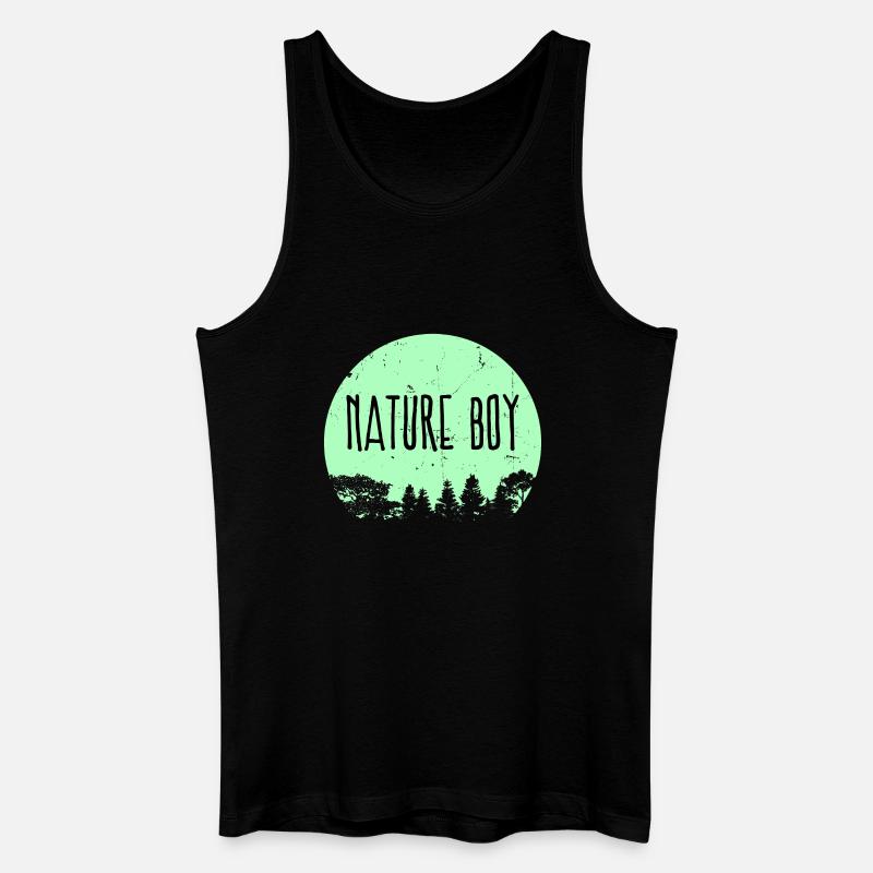 Campingplatz Natur Statement Wanderer Camping - Männer Bio Tank Top - Schwarz
