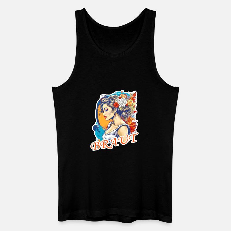 Braut - Männer Bio Tank Top - Schwarz