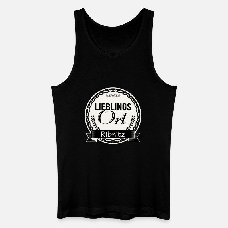 Lieblingsort Ribnitz - Männer Bio Tank Top - Schwarz