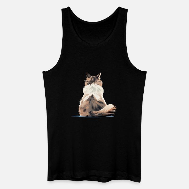 Ragdoll - Männer Bio Tank Top - Schwarz