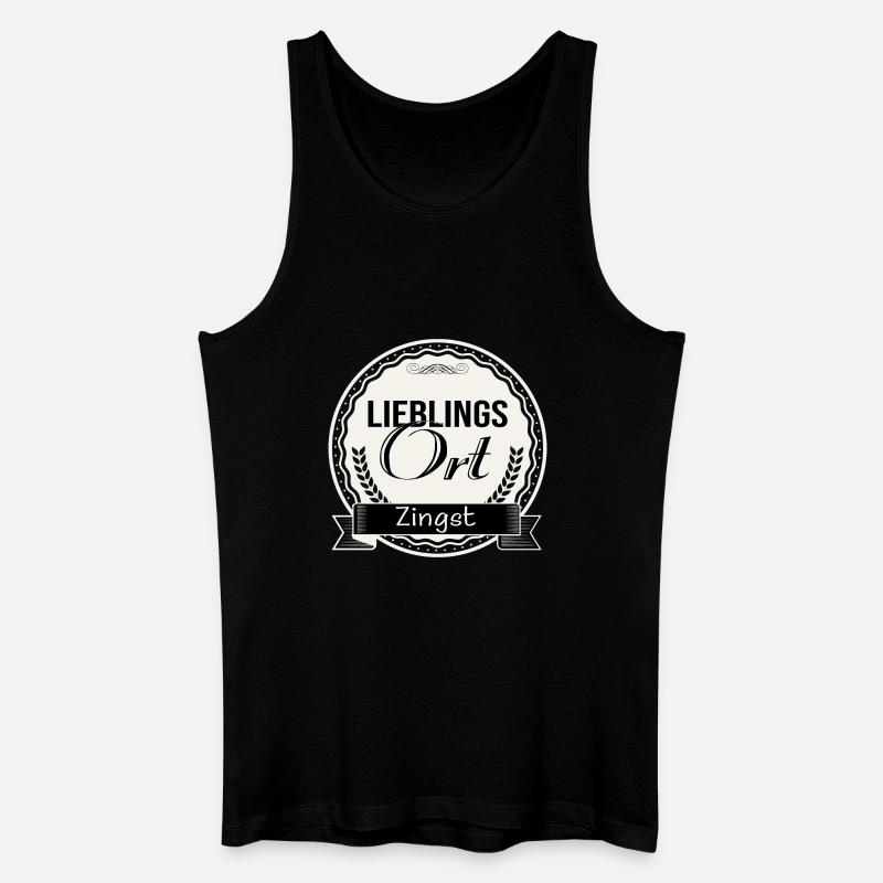Lieblingsort Zingst - Männer Bio Tank Top - Schwarz