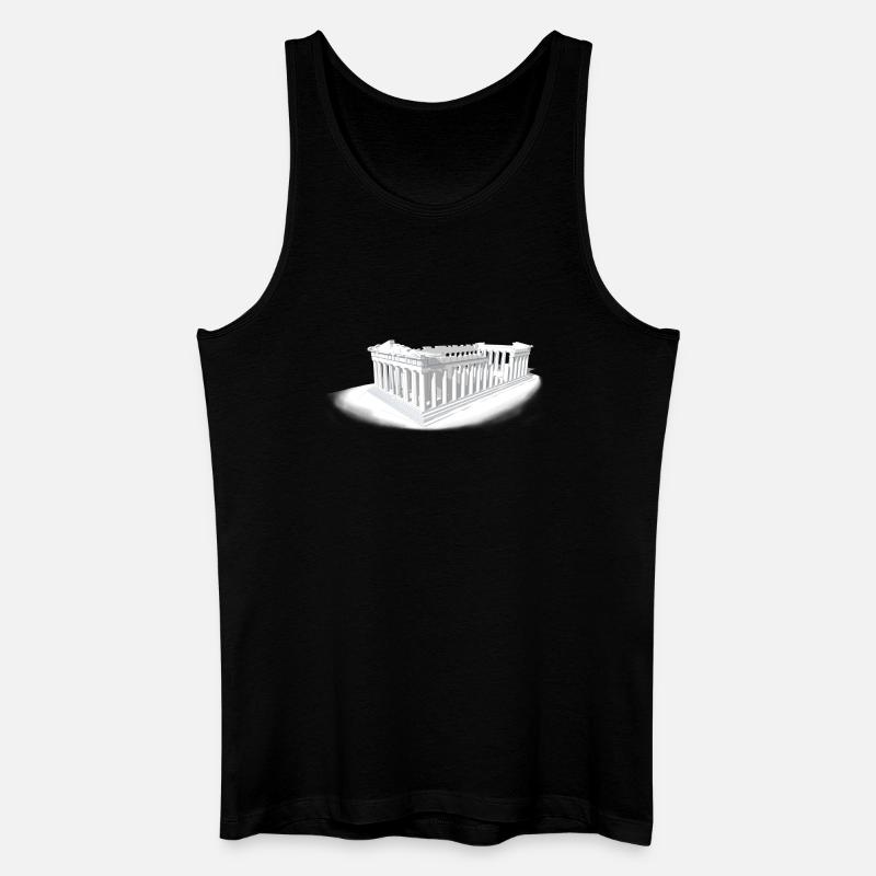 PARTHENON ATHEN - Männer Bio Tank Top - Schwarz