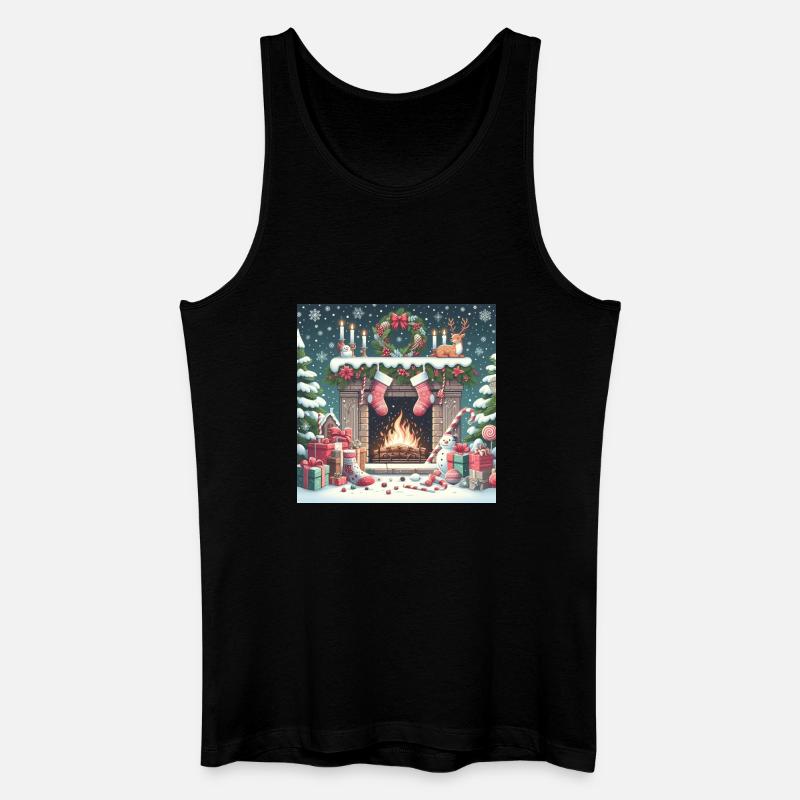 Weihnachts Design 4 - Männer Bio Tank Top - Schwarz